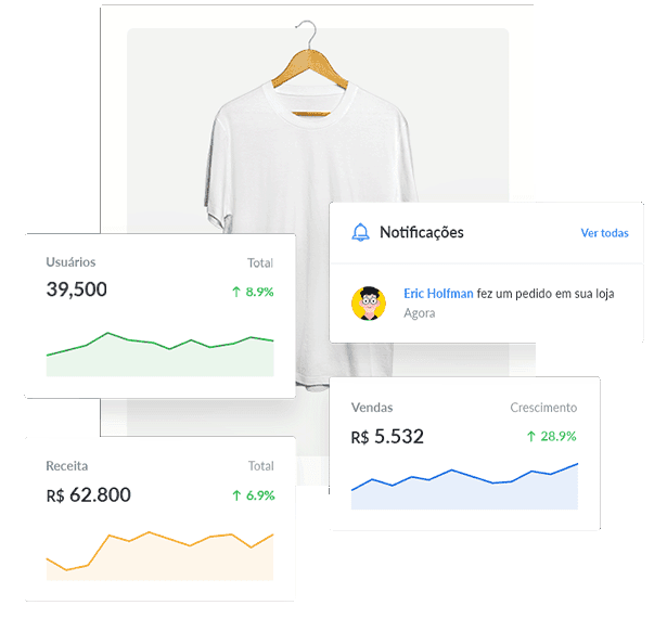 Imagem com dados de venda de e-commerce